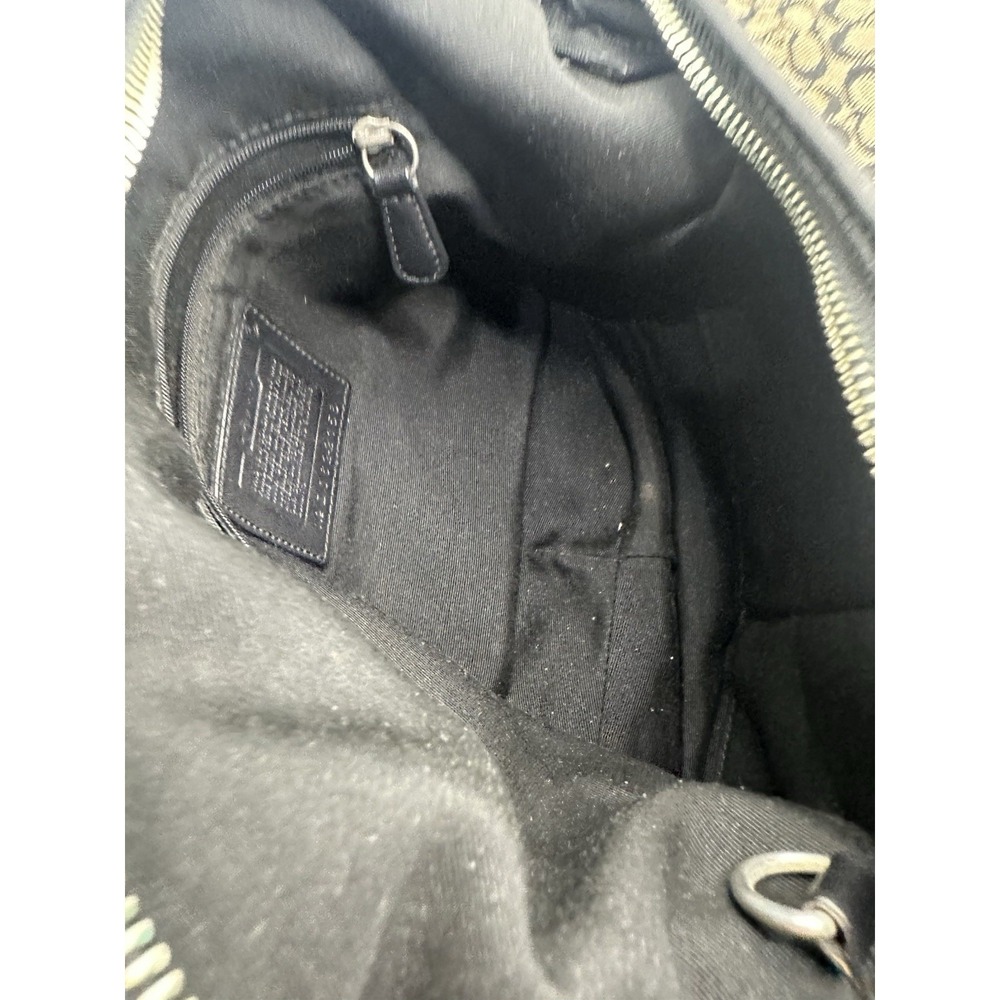 vintage Coach Soho signature hobo shoulder bag Black And Grey - Picture 8 of 11